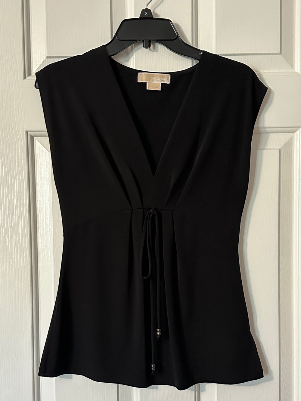 Michael Kors Black Top with V neckline